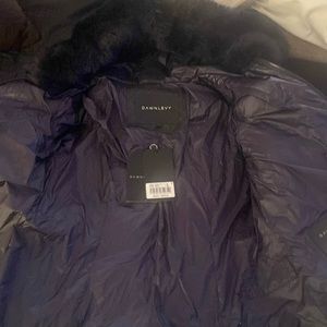 Brand New Dawn Levy color Abyss Genuine Sherling Fur.